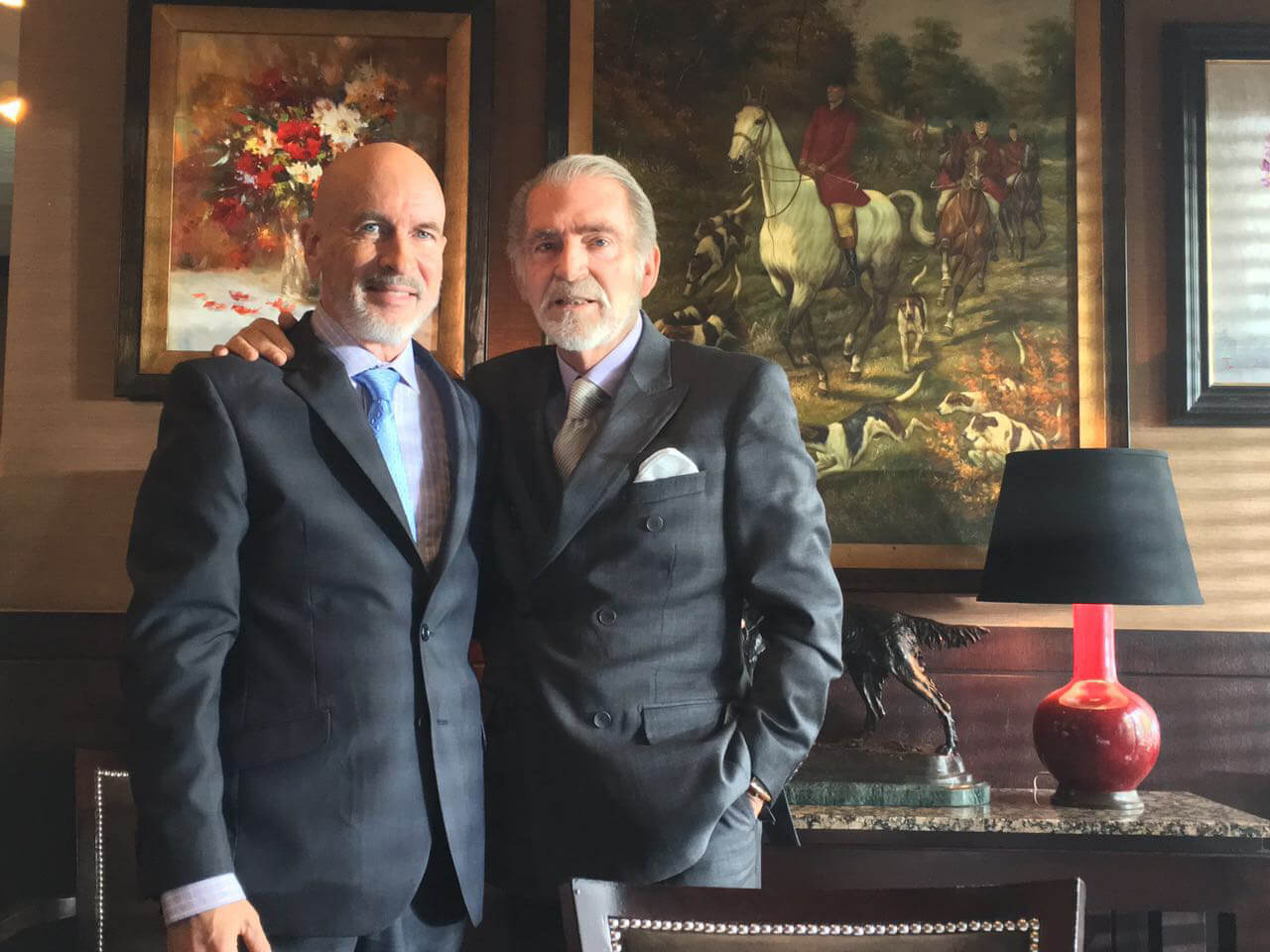 With Fernando Lujan while filming Ingobernable